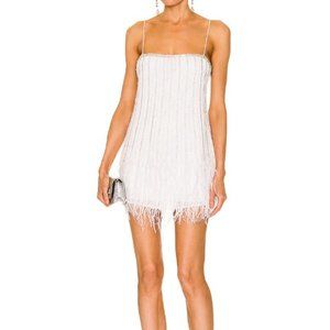 Retrofete Rubina Sequin Feather Dress - XS